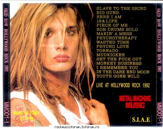 care ati ascultat SKID ROW??? - sau nici nu ati auzit de trupa??? SKID ROW RULZ - Muzica Rock